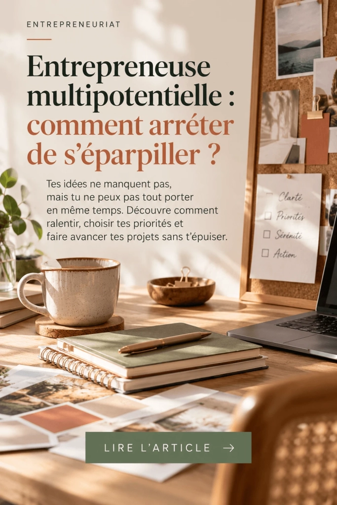 entrepreneuse multipotentielle arreter eparpillement